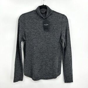 David Lerner Charcoal Turtleneck Sweater